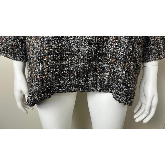 Eskandar O/S LUX Oversized Rich Tweed Boucle Coat Jacket 0 - Picture 4 of 14